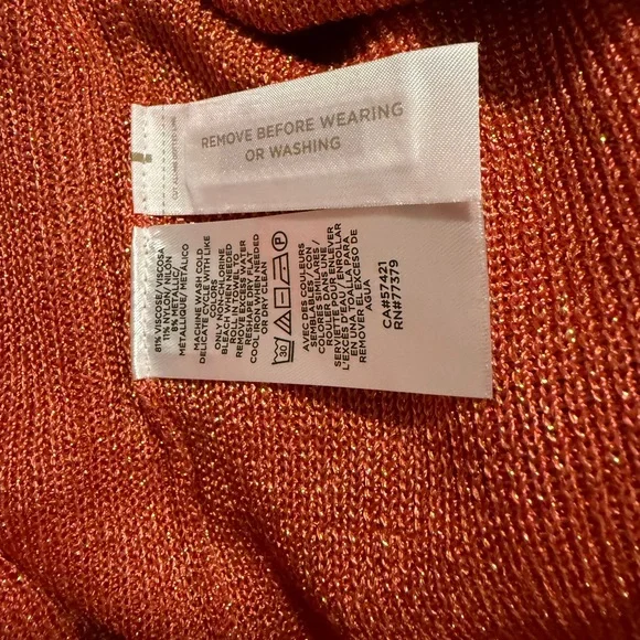 Ann Taylor Terracotta Open-Front Cardigan – Size (L) NWT🍁🍂✨ - Picture 3 of 6